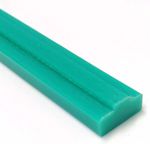 Vodítko řetězu, GR1, 08B, PE, Zelená, šířka: 20mm, výška: 10mm, délka: 2m