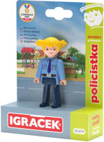 EFKO IGRÁČEK Policistka povolání set figurka kloubová s doplňky