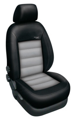 Automega Autopotahy Škoda Superb II, limuzina, AUTHENTIC LEATHER, černošedé