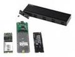 StarTech.com USB-C 10Gbps to M.2 NVMe or M.2 SATA SSD Enclosure, External M.2 PCIe, SATA NGFF SSD Enclosure, Portable Aluminum Case, USB Type-C & USB-A Host Cables, For 2230, 2242, 2260, 2280 - Works w, Thunderbolt 3 (SM2E1BMU31C) - Kryt úložište - M.2 - M.2 Card - USB 3.2 (Gen 2) - cerná - kompatibilní s TAA