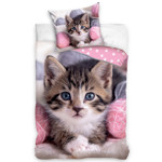 Bavlněné povlečení Koťátko s Klubíčky