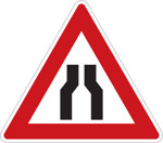 Zúžená vozovka (z obou stran)