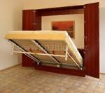 Sklápěcí postele sklopná postel SKL 2 VKPP vč. skříně - dvoulůžko 160 x 200 cm