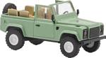 Busch 54391 H0 model osobního automobilu Land Rover Defender 90 otevřený, zelený