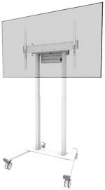 Neomounts FL55-875WH1 TV kolečkový vozík 139,7 cm (55) - 254,0 cm (100) nastavitelná výška, motorizovaný s dálkovým ovladačem