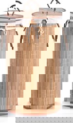 Koš na prádlo, bambusový, kulatý 13410