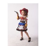 Šaty kovbojka 92-104cm, kostým na karneval