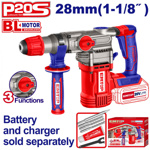 Aku vrtací a sekací kladivo 20V 28mm 4,5 J solo