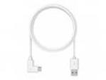 Compulocks 6ft 2.0 USB-A to 90-Degree USB-C Charging Cable Right Angle - USB kabel - USB (M) rovné do USB-C (M) pravoúhlý - 1.83 m - bílá - pro Compulocks Space Galaxy Tab A 8.4", Space Galaxy Tab S6, Space Kiosk, Space Rise