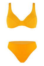 Claudy dámské nevyztužené plavky žlutá L