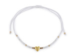 Náramek shamballa, barva 7 bílá