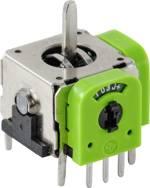 TRU COMPONENTS 98002C6 joystick rovná kovová páka pájecí piny 1 ks