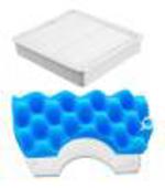 Filtry k vysavači SAMSUNG typ DJ63-00672D + DJ97-01040C , sada filtrů