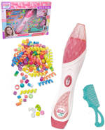 Zaplétání korálků do vlasů kadeřnický dětský set s hřebenem a korálkovačem