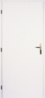 dveře plné Bílé 60 L hladké