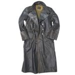 Kabát důstojnický kožený ČERNÝ