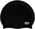 ACRA Čepice plavecká koupací silikonová do vody černá