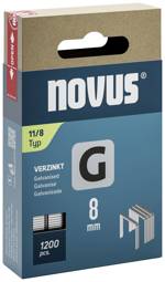 Novus Tools 042-0796 svorky z plochého drátu Typ 11 1200 ks Rozměry (d x š) 8 mm x 10.6 mm