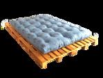 Nejfuton Paletová postel 140x200 Střední Čtyřka
