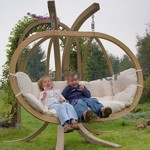 Houpací křeslo Petra - přírodní barva