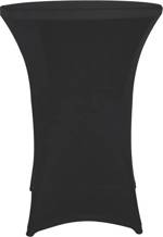 Perel Standing table cover přehoz na barový stůl černá FP201