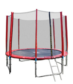 GoodJump 4UPVC červená 305 cm s ochrannou sítí + žebřík + krycí plachta