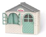Dětský zahradní domeček šedo-bílo-zelený (malý)