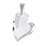 Stříbrný přívěsek Srdce Devoted 2 U 17mm čiré Swarovski® Crystals