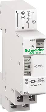 Schneider Electric 15363 schodišťový časový spínač montáž na lištu 230 V