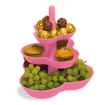 Podnos patrový růžový