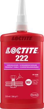 Jistič závitů LOCTITE 222 BO 250ML EGFD, Fialová, doba tvrzení: 24 h tvrzení 250 ML, název: Loctite 220 Loctite