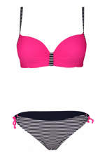 Ikaria dámské dvoudílné plavky s výztuží S1184 XXL růžová