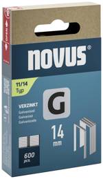 Novus Tools 042-0799 svorky z plochého drátu Typ 11 600 ks Rozměry (d x š) 14 mm x 10.6 mm