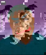 Maska latex bláznivá křivá huba