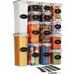 Sada 15 uložných  nádob na potraviny