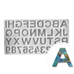 Profesionálna silikónová forma Pentart - písmená a číslice 1 ks