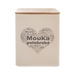 DÓZA POLOHRUBÁ MOUKA SRDCE 11,5X11,5X14 CM