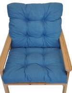 Polstr na zahradní křeslo s nízkým opěradlem - látka tyrkysový melír | RYCHLÉ DODÁNÍ