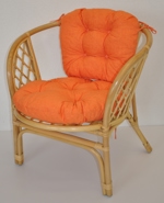 Polstr na křeslo Bahama oranžový melír  | RYCHLÉ DODÁNÍ