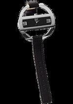 Dámské hodinky Caroll – barevná kombinace nerez ocel / černý ciferník / černý pásek