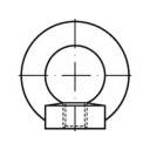 TOOLCRAFT 1061346 závěsná oka M8 DIN 582 nerezová ocel A2 1 ks