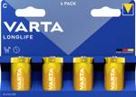 Varta VARTA Longlife C Blister 4 baterie malé mono C alkalicko-manganová 1.5 V 4 ks