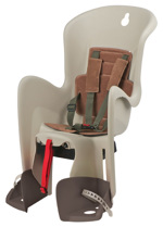 Dětská sedačka POLISPORT Bilby na nosič krémovo-hnědá