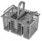 Košík do myčky nádobí (21 x 16 cm) univerzální 4 oddíly, šedý