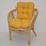 Ratanové křesílko dětské Bahama polstr žlutý | RYCHLÉ DODÁNÍ