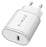 A-MAX AX0001V nabíječka 20W USB-C bílá