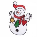 Nálepka na okno samolepící  "Sněhulák"