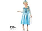 Kostým na karneval ledová princezna, 120-130cm