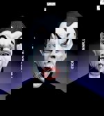 Maska latex Upír blikací zuby