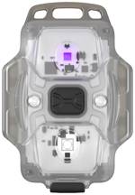 ArmyTek Crystal WUV Grey LED kapesní svítilna, poutko na ruku, s USB rozhraním, napájeno akumulátorem, 150 lm, 34 g